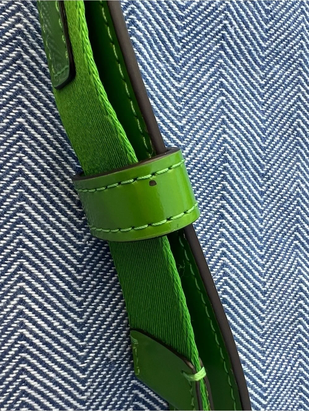 Kate Spade Green Leather and Nylon Crossbody Bag